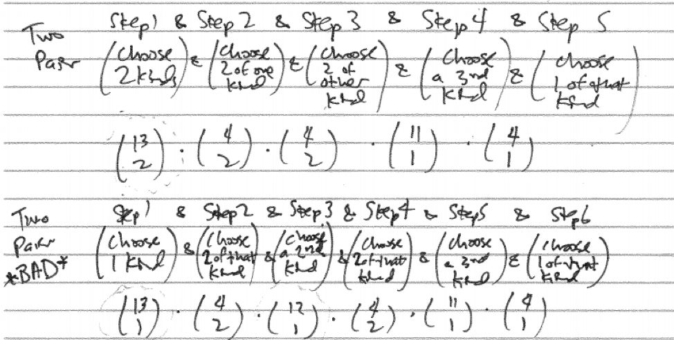 Two Pair Competing Verbal Models